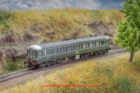 2D-015-004D Dapol Class 122 Bubble Car DMU number E55012 in BR Green livery with speed whiskers as preserved